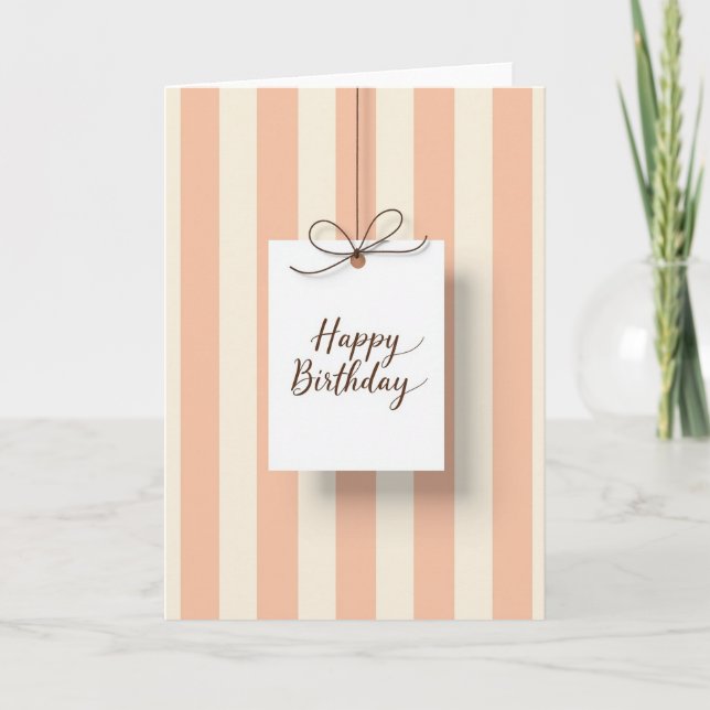 Sweet String Birthday Card (Front)