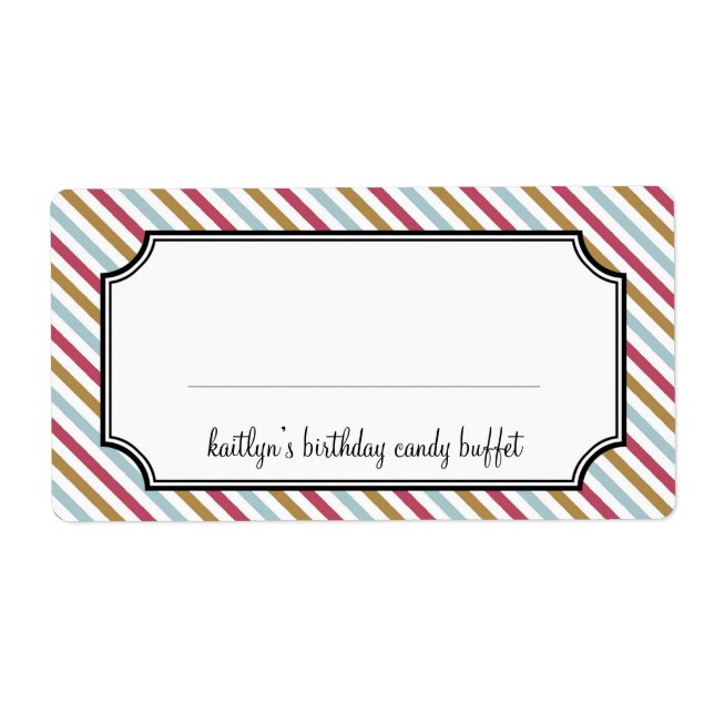 Sweet stripes candy buffet (Front)