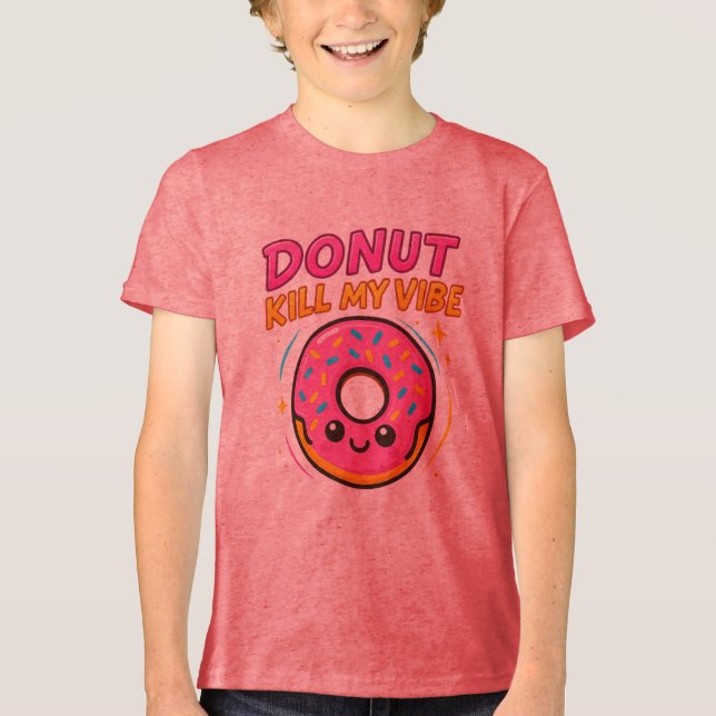 Sweet & Stylish – Cute Doughnut Graphic T-Shirt Tri-Blend Shirt (Front)
