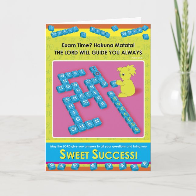Sweet Success Card (Front)