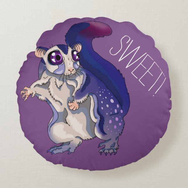 Sweet Sugar Glider Baby Pillow (Front)
