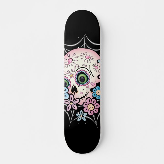 Sweet Sugar Skull Skateboard (Front)