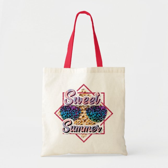 Sweet Summer Beach Tote Bag | Hello Summer (Front)