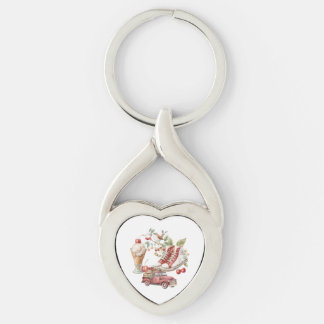 Sweet Summer Cherries Key Ring