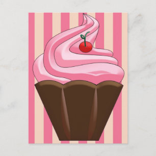Sweet Summer Dessert Artwork Postcard