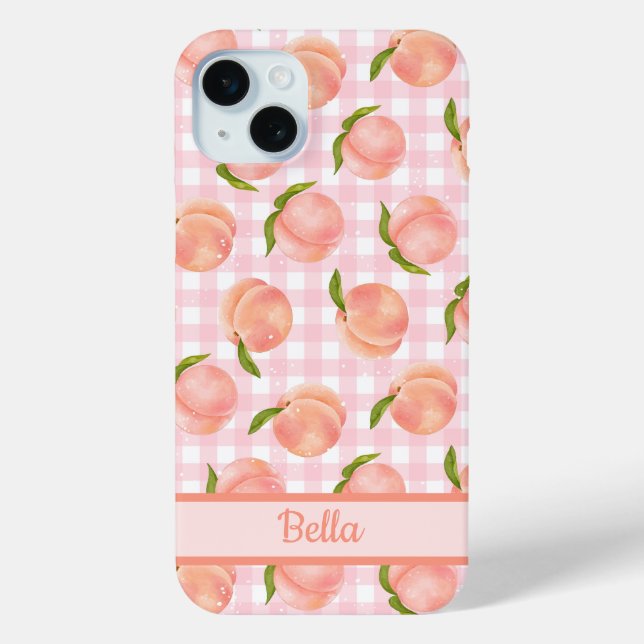 Sweet Summer Peach Pattern Case-Mate iPhone Case (Back)