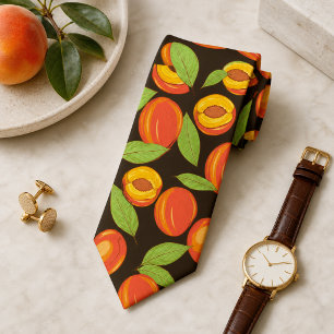 Sweet Summer Peach Pattern Large  Tie