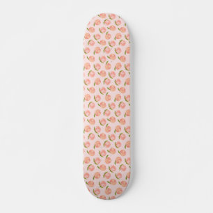 Sweet Summer Peach Pattern Skateboard