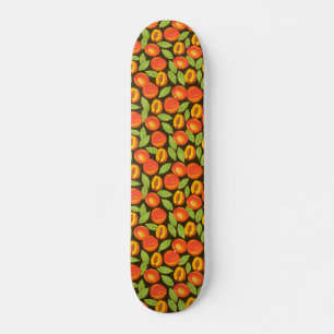 Sweet Summer Peach Pattern Skateboard