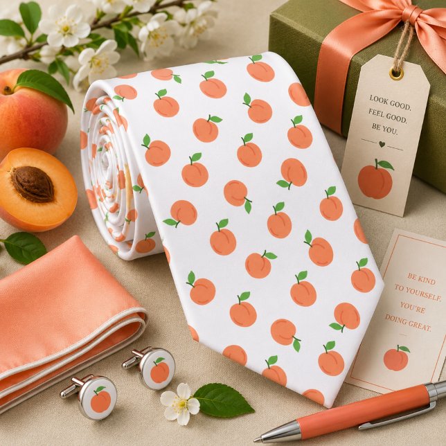 Sweet Summer Peach Pattern Tie (Creator Uploaded)