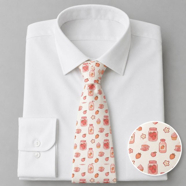 Sweet Summer Peach Pattern Tie (Creator Uploaded)