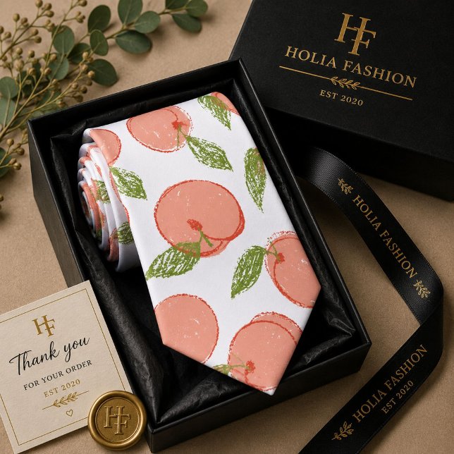Sweet Summer Peach Pattern Tie (Creator Uploaded)