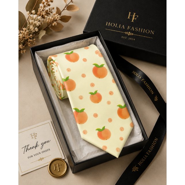 Sweet Summer Peach Pattern Tie (Creator Uploaded)
