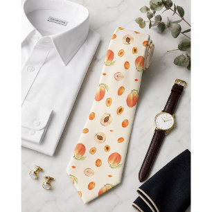 Sweet Summer Peach Pattern Tie