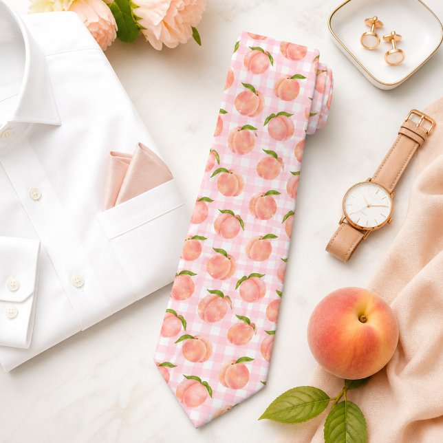Sweet Summer Peach Pattern Tie (Creator Uploaded)