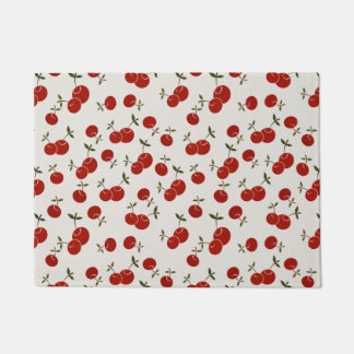 Sweet Summer Red Cherries Garden Doormat