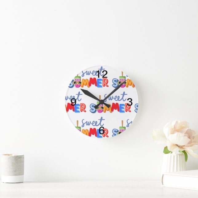 sweet summer round clock (Home)