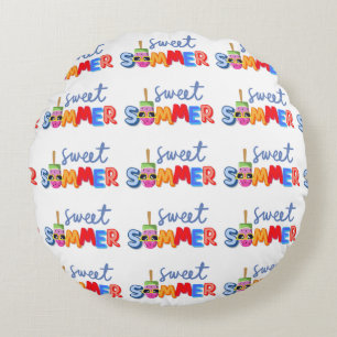 sweet summer round cushion
