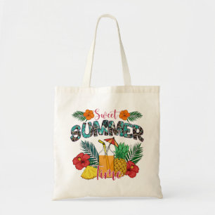 Sweet Summer Time Beach Tropical Island Tote Bag