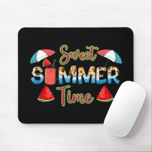 Sweet Summer Time Colourful Watermelon Slice Mouse Pad