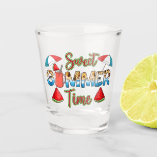 Sweet Summer Time Colourful Watermelon Slice Shot Glass