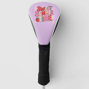Sweet Summer Time Coquette Strawberry Retro Beach Golf Head Cover