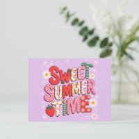 Sweet Summer Time Coquette Strawberry Retro Beach 