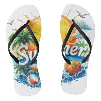 Sweet Summer Time - Cute Watermelon Summer Vibes T Jandals