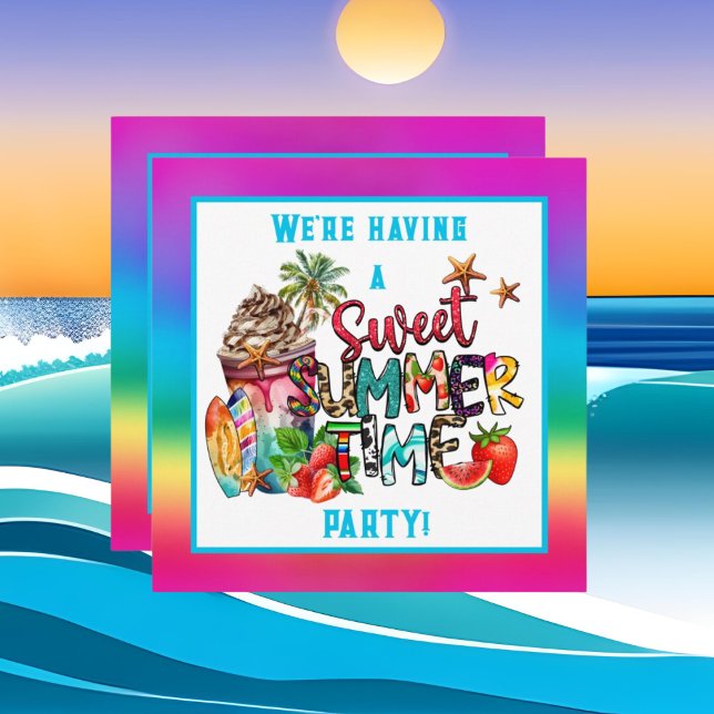 sweet summer time party invitation (Creator Uploaded)