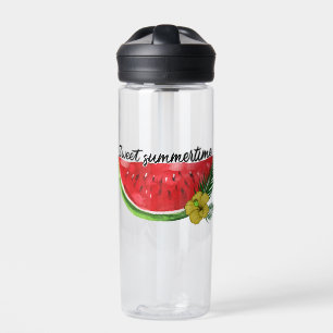 Sweet Summer Time Watercolor Watermelon Water Bottle