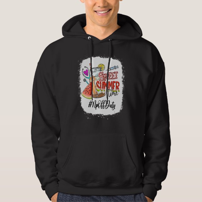 Sweet Summer Time Watermelon Np Rn Nursing Hoodie (Front)