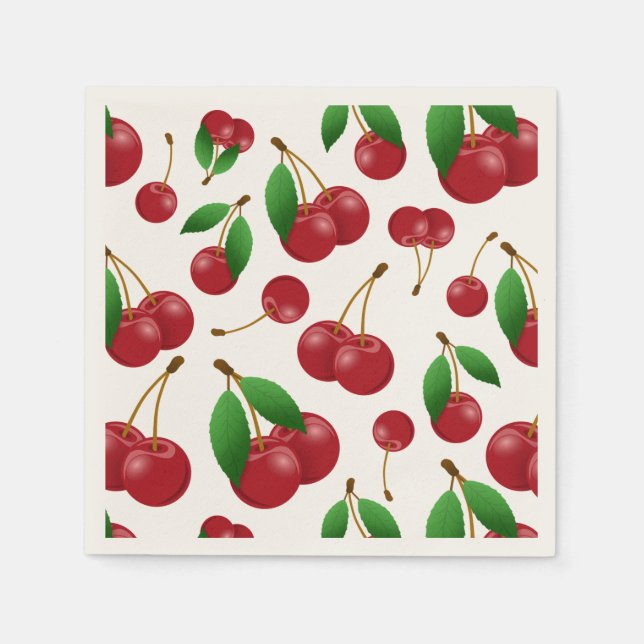 sweet summertime cherries napkin (Front)