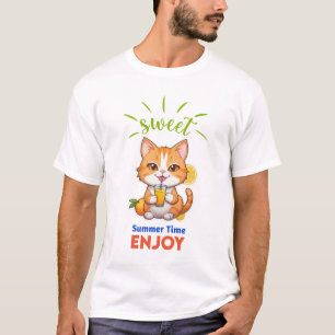 Sweet Summertime Enjoy – Cute Summer Basic T-Shirt