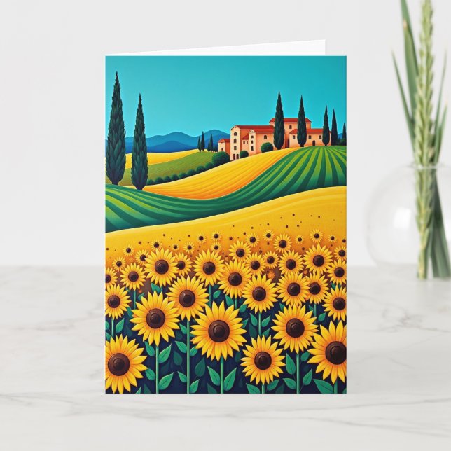 Sweet Sunflower Birthday Card (Front)
