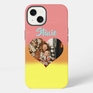 Sweet Sunset Heart Photo iPhone 13 Case