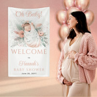 Sweet Swaddled Oh Baby Floral Girl Baby Shower