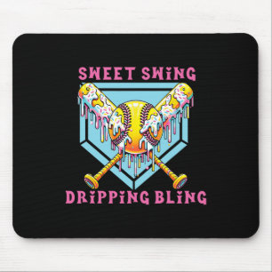 Sweet Swing Dripping Bling Softll Ice Cream Drip S Mouse Pad