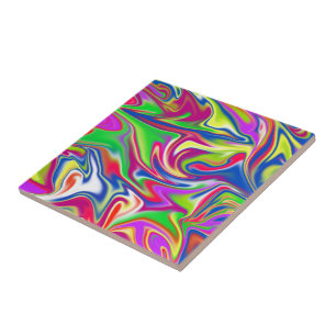 Sweet Swirls: The Bubblegum Marble Delight, Tile
