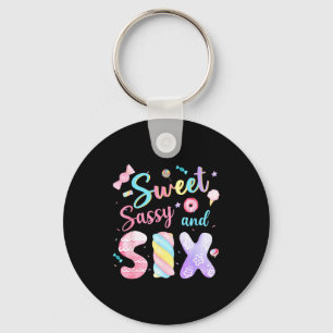 Sweet Sy And Six Birthday 6th Birthday Girl Party Key Ring