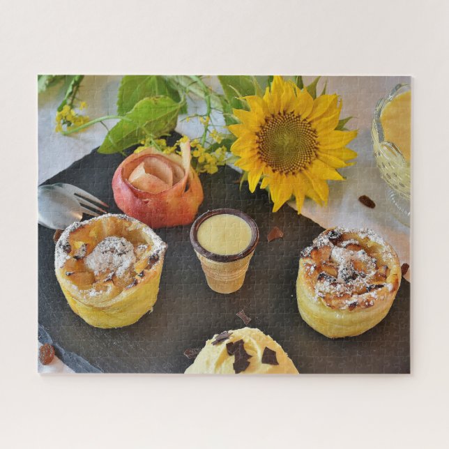 Sweet Tasty Treats Muffins Sunflower Ice Cream Jigsaw Puzzle (Horizontal)