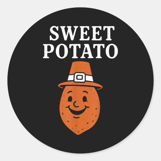 Sweet Tato And Kind Of Rude Tato  Classic Round Sticker (Front)