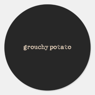 Sweet Tato Grouchy Tato Classic Round Sticker
