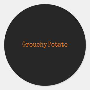 Sweet Tato Grouchy Tato Classic Round Sticker