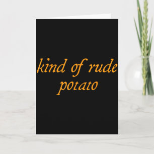Sweet Tato, Kind Of Rude Tato, Matching Thanksgivi Card
