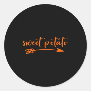 Sweet Tatoes Kind Of Rude Tato Thanksgiving Couple Classic Round Sticker