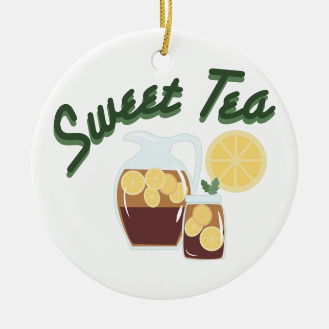 Sweet Tea Ceramic Tree Decoration (Front)