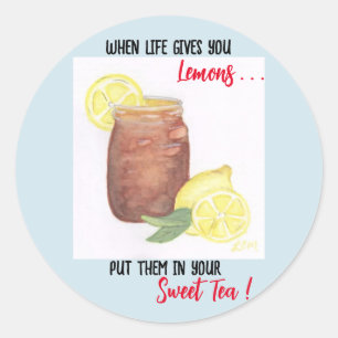 Sweet Tea Classic Round Sticker