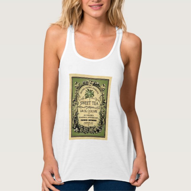 Sweet Tea Eau de Cologne Vintage Label Singlet (Front)