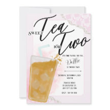 Sweet Tea For Two Birthday Invitation