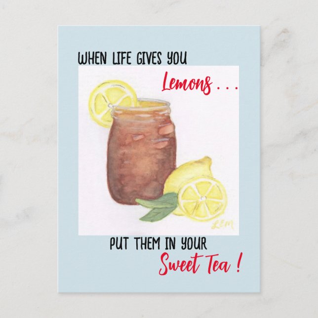 Sweet Tea Postcard (Front)